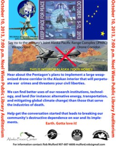 Drone Meeting flier, 10 Oct 2013